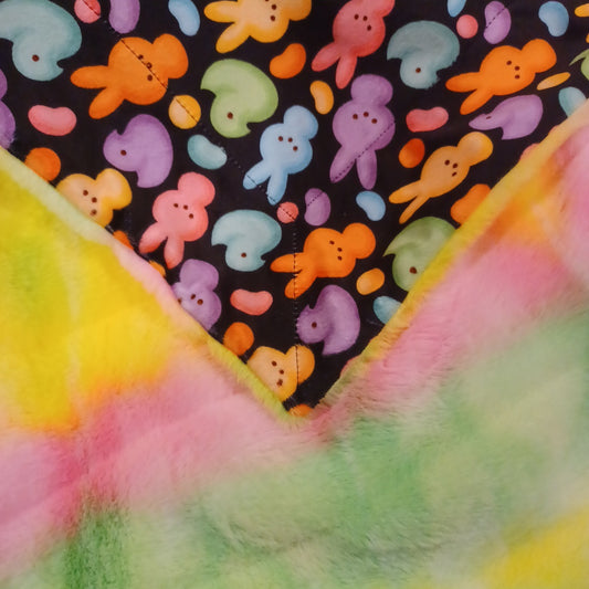 46x60 margarita koala pop on Easter peeps printed Minky