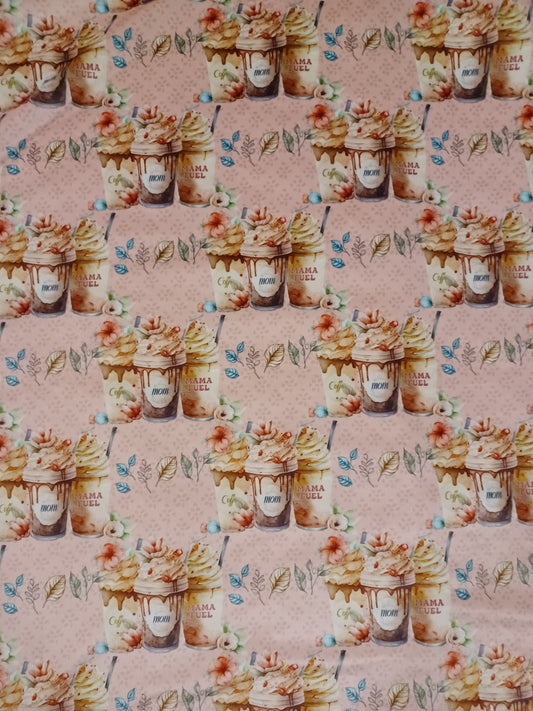 60x74 mama fuel print on chocolate almond summit