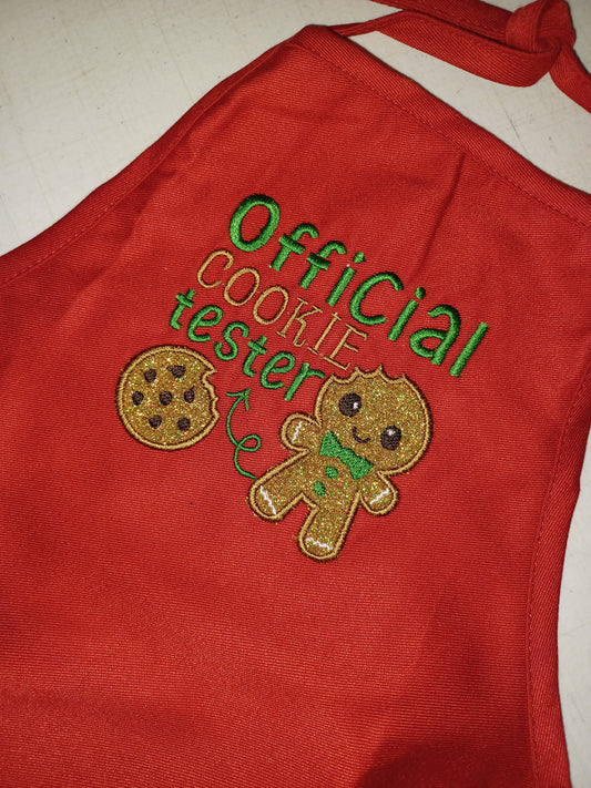 Children's embroidered apron