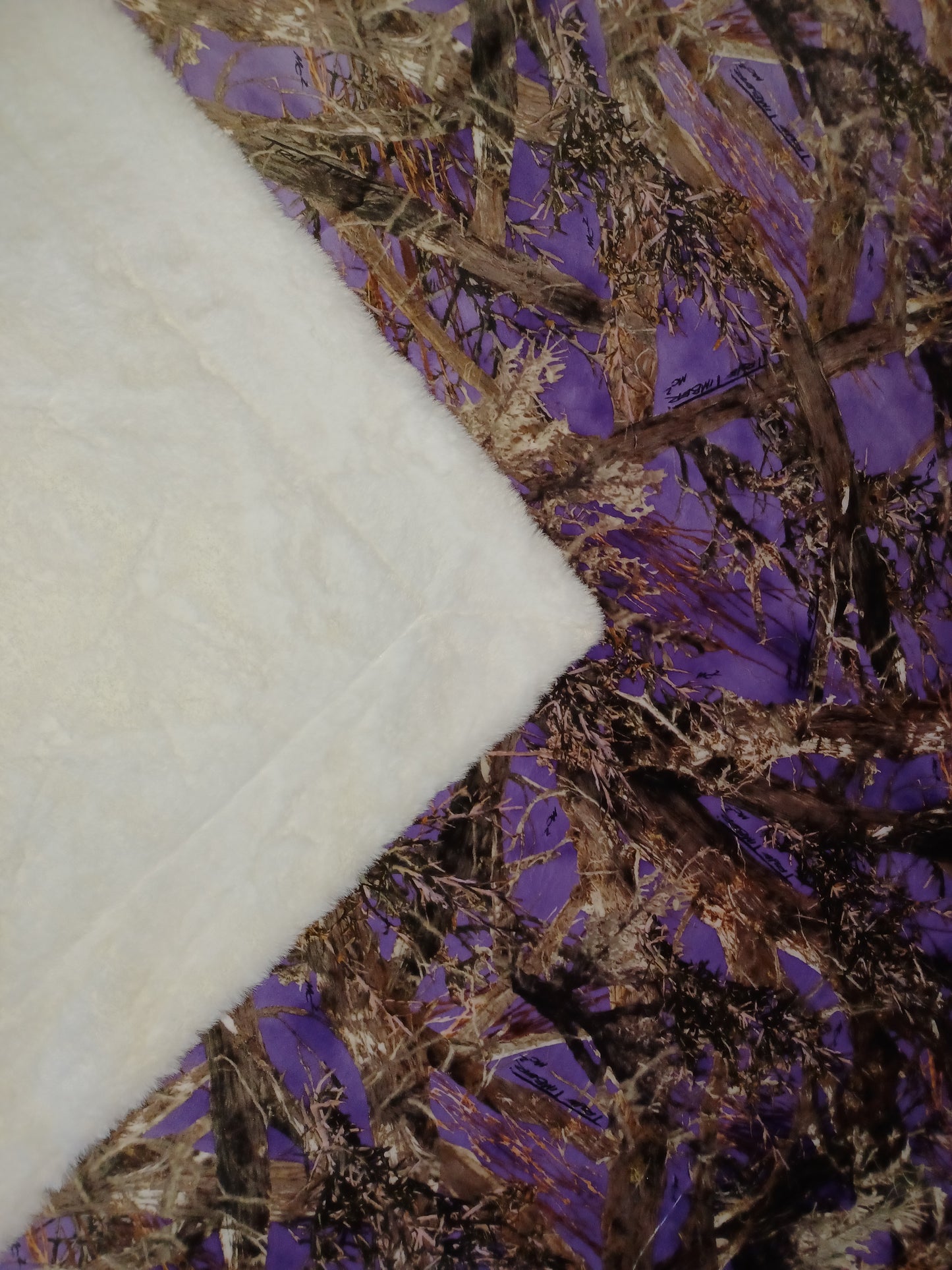 60x84 purple true timber on snow rabbit