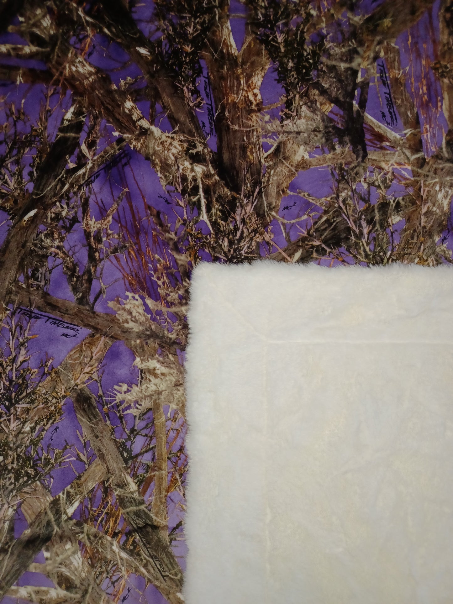 60x84 purple true timber on snow rabbit