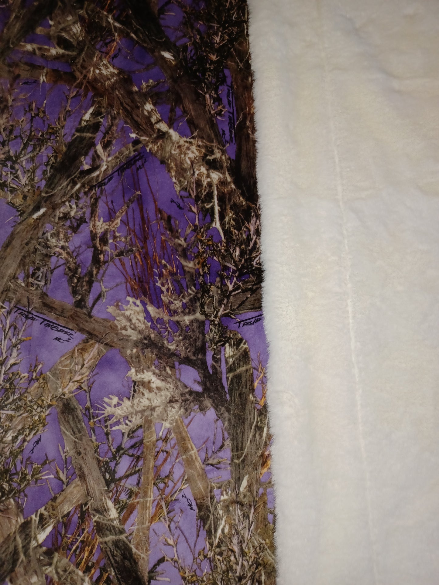 60x84 purple true timber on snow rabbit