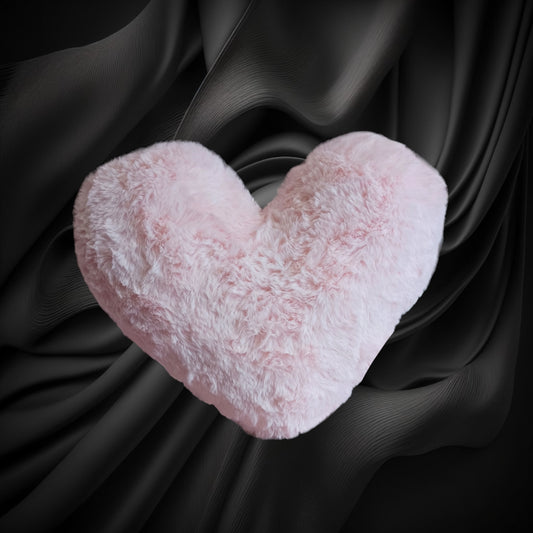 18x18 stuffed heart baby pink siberian