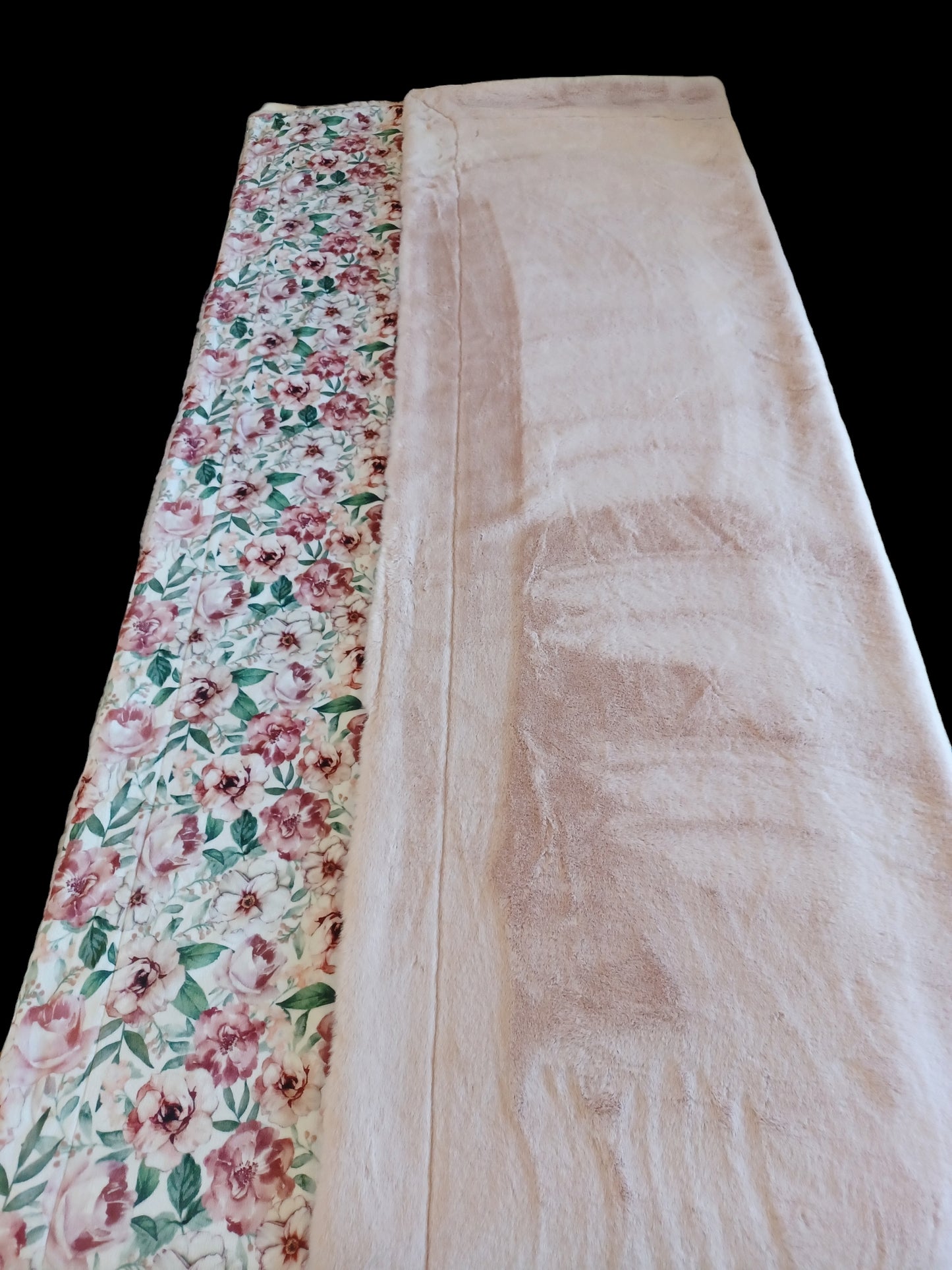 60x74 country floral on rosewater encore