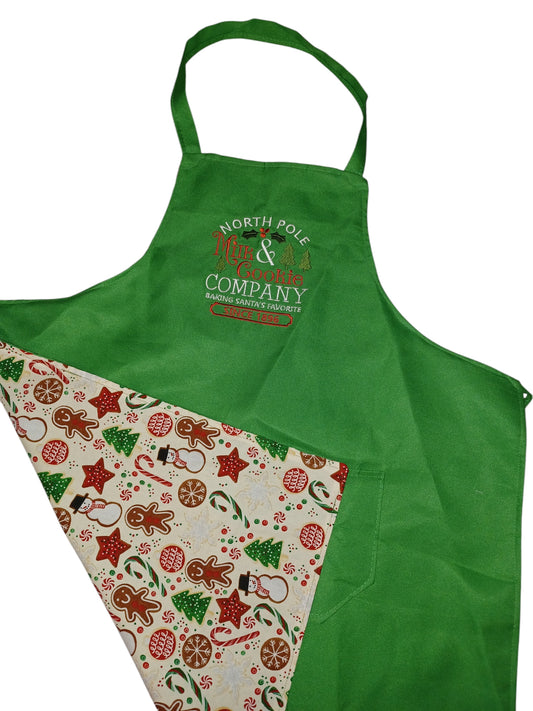 Adult lined apron with pockets