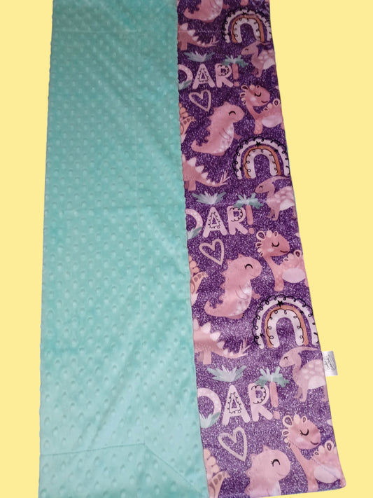 27x36 faux glitter Dino print on Aruba dimple dot