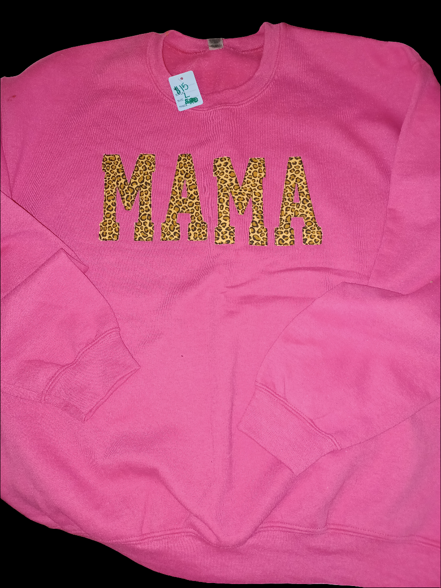 Size L Mama sweatshirt pink (slight flaw)
