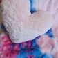 18x18 stuffed heart baby pink siberian