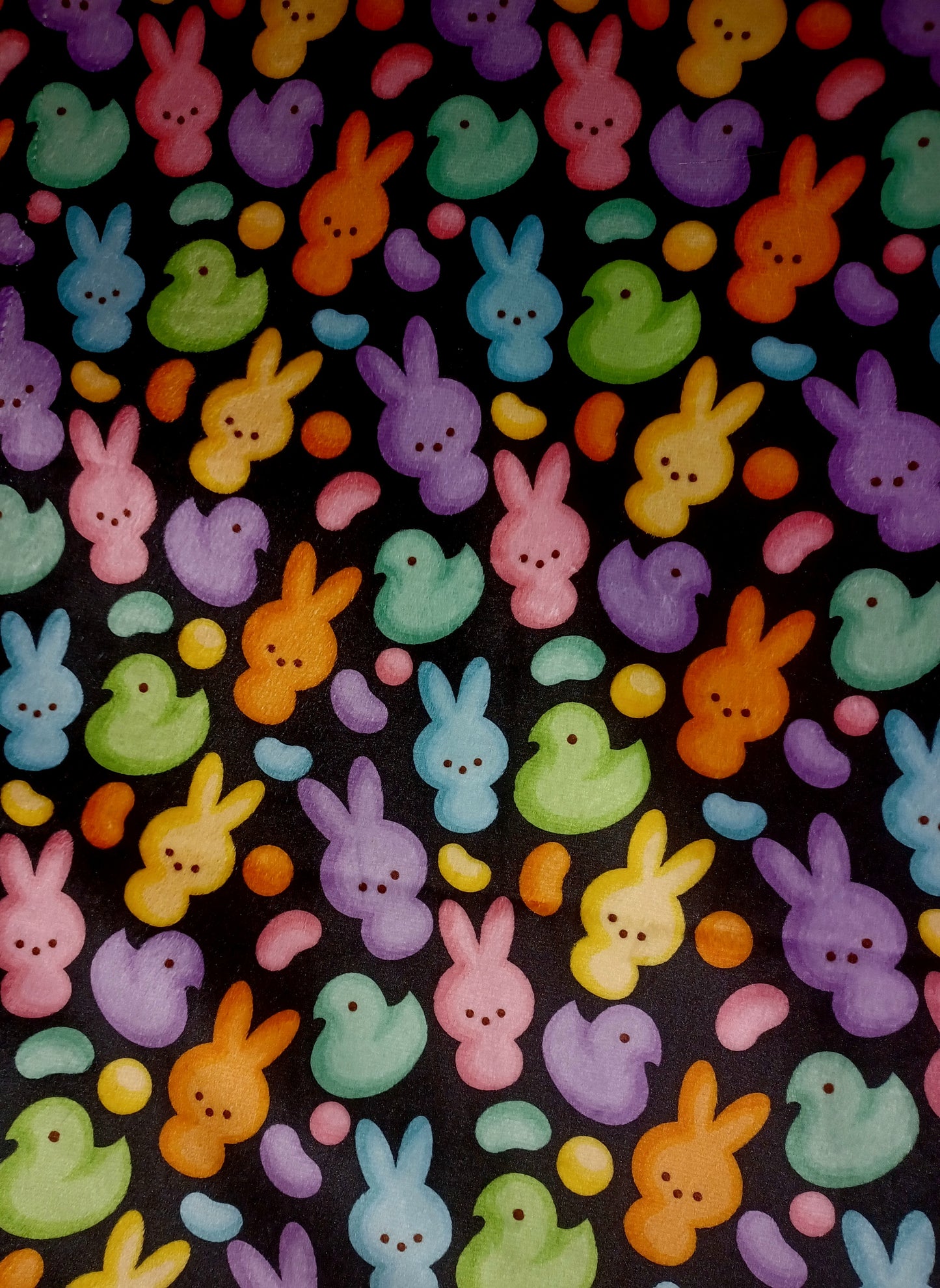 46x60 margarita koala pop on Easter peeps printed Minky