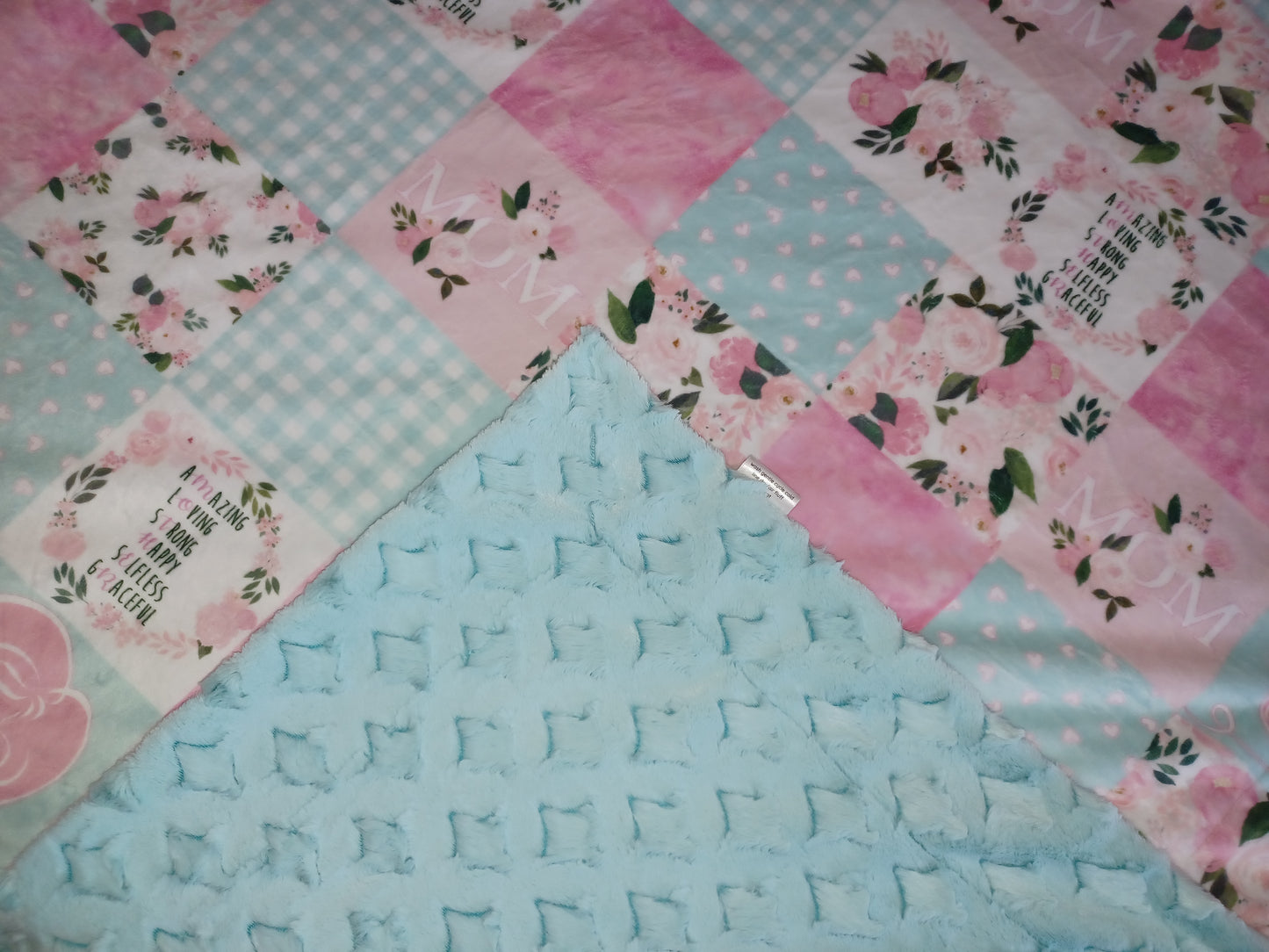 60x70 Mom floral print on saltwater frosted gem
