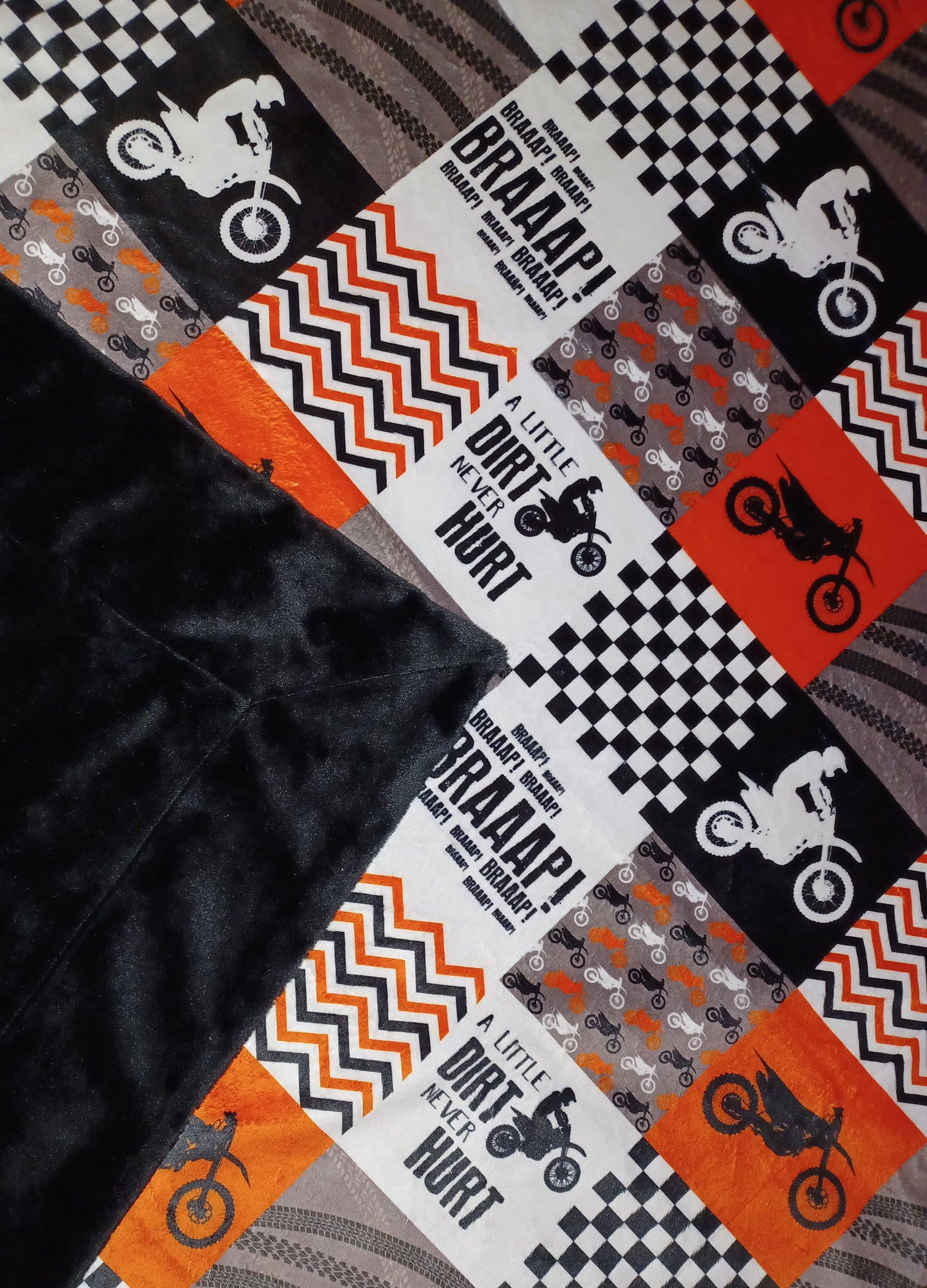 30x36 dirt bike baby blanket