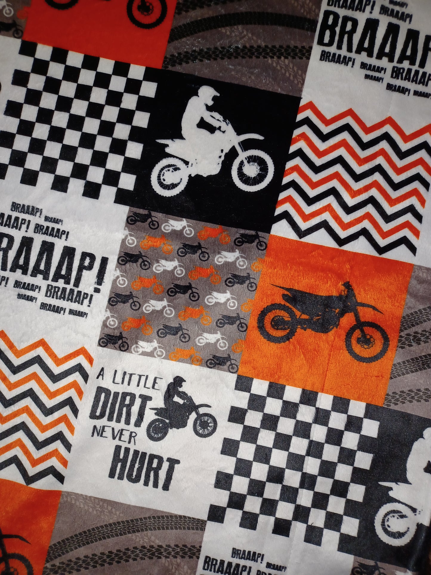 30x36 dirt bike baby blanket