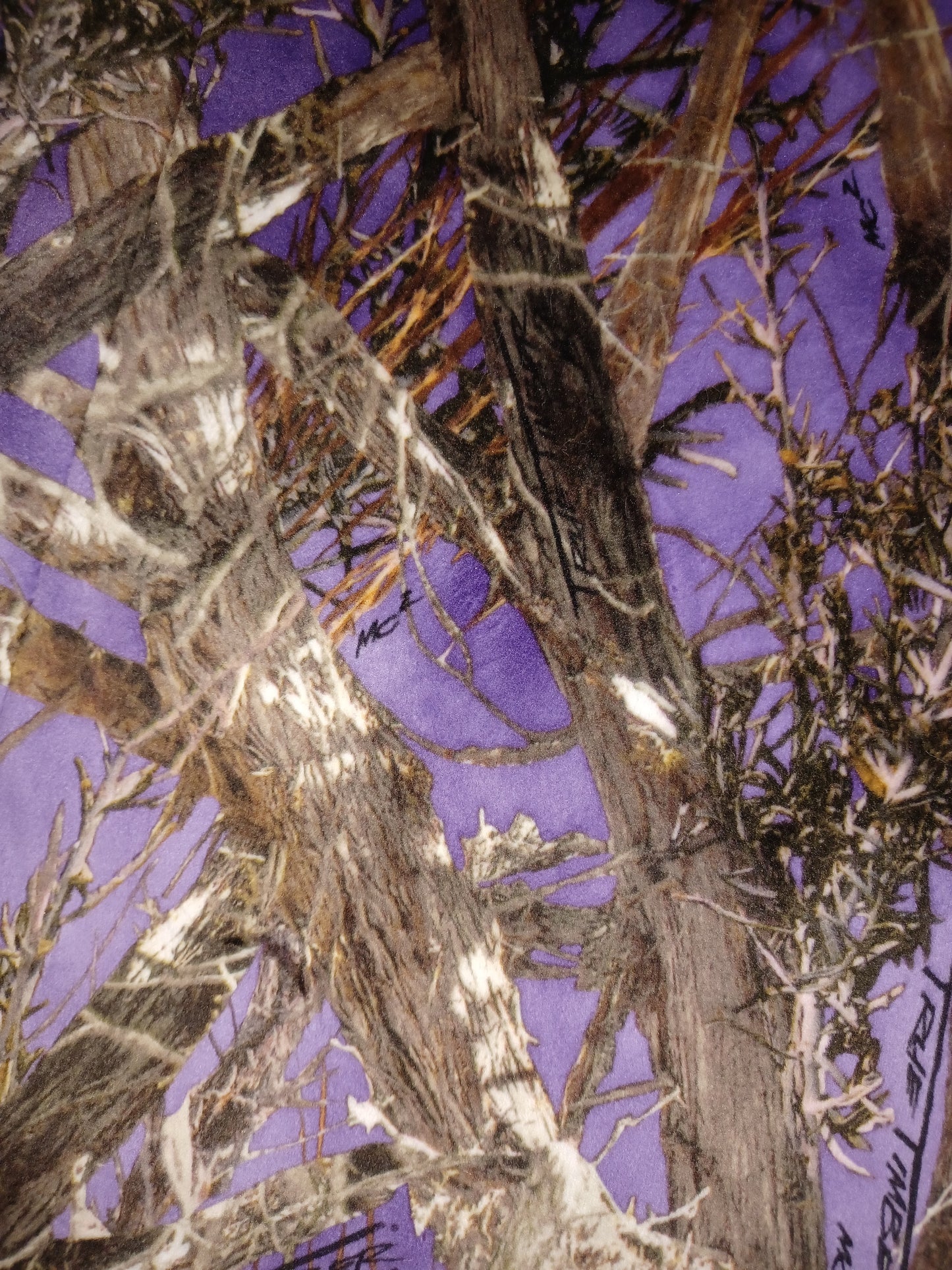 60x84 purple true timber on snow rabbit