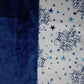 29x38 love you too the moon print on navy embossed stars