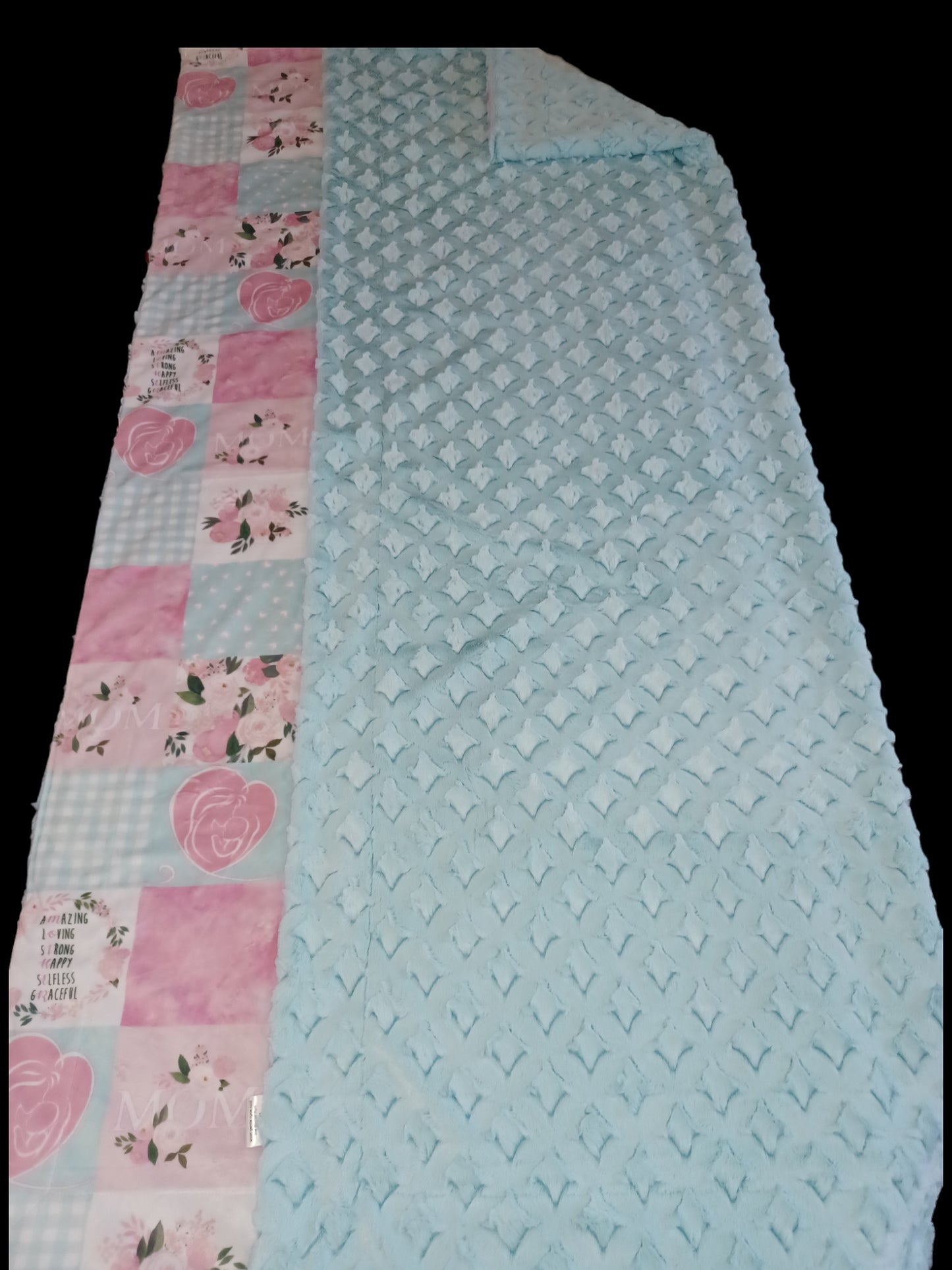 60x70 Mom floral print on saltwater frosted gem