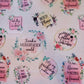 60x72 sarcastic mom print on red violet Bella